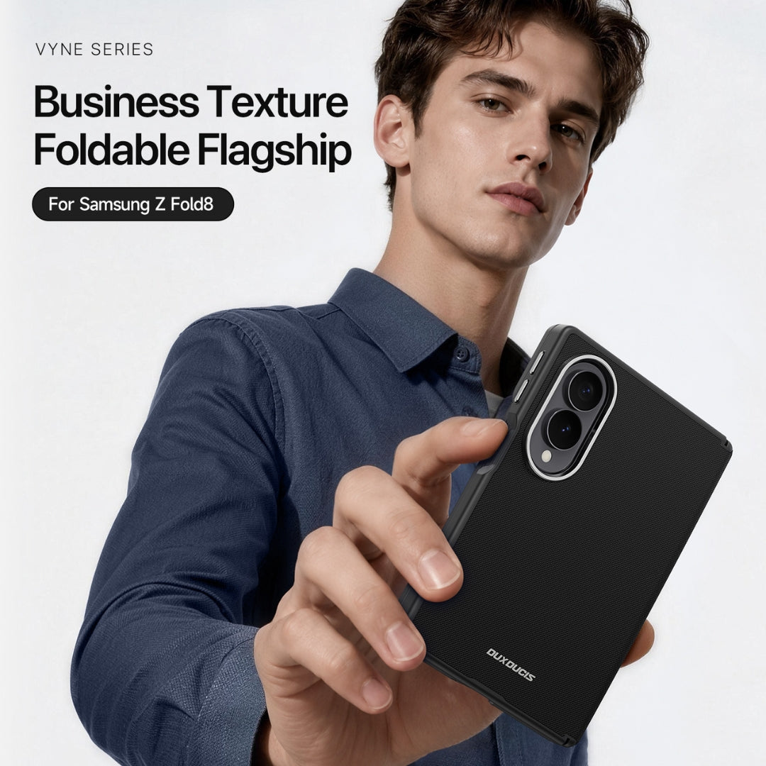 DUX Samsung Z FOLD 8 Vyne Series Leather Foldable Case