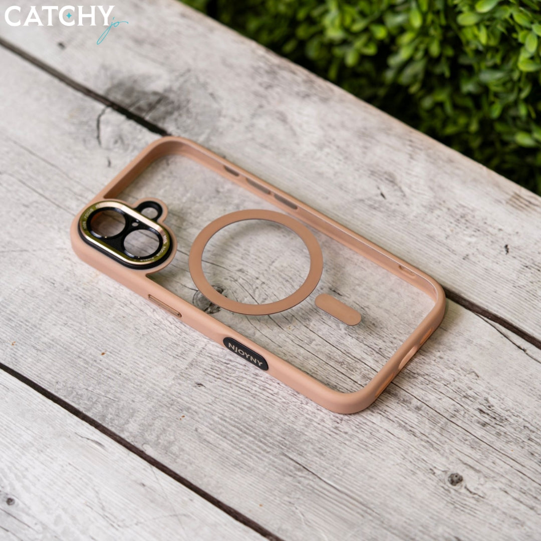 iPhone Series (11+12+13) Luxury Clear MagSafe Case With Camera Protector