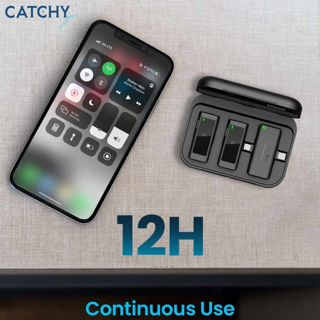 Powerology Duo Wireless Lavalier Microphone