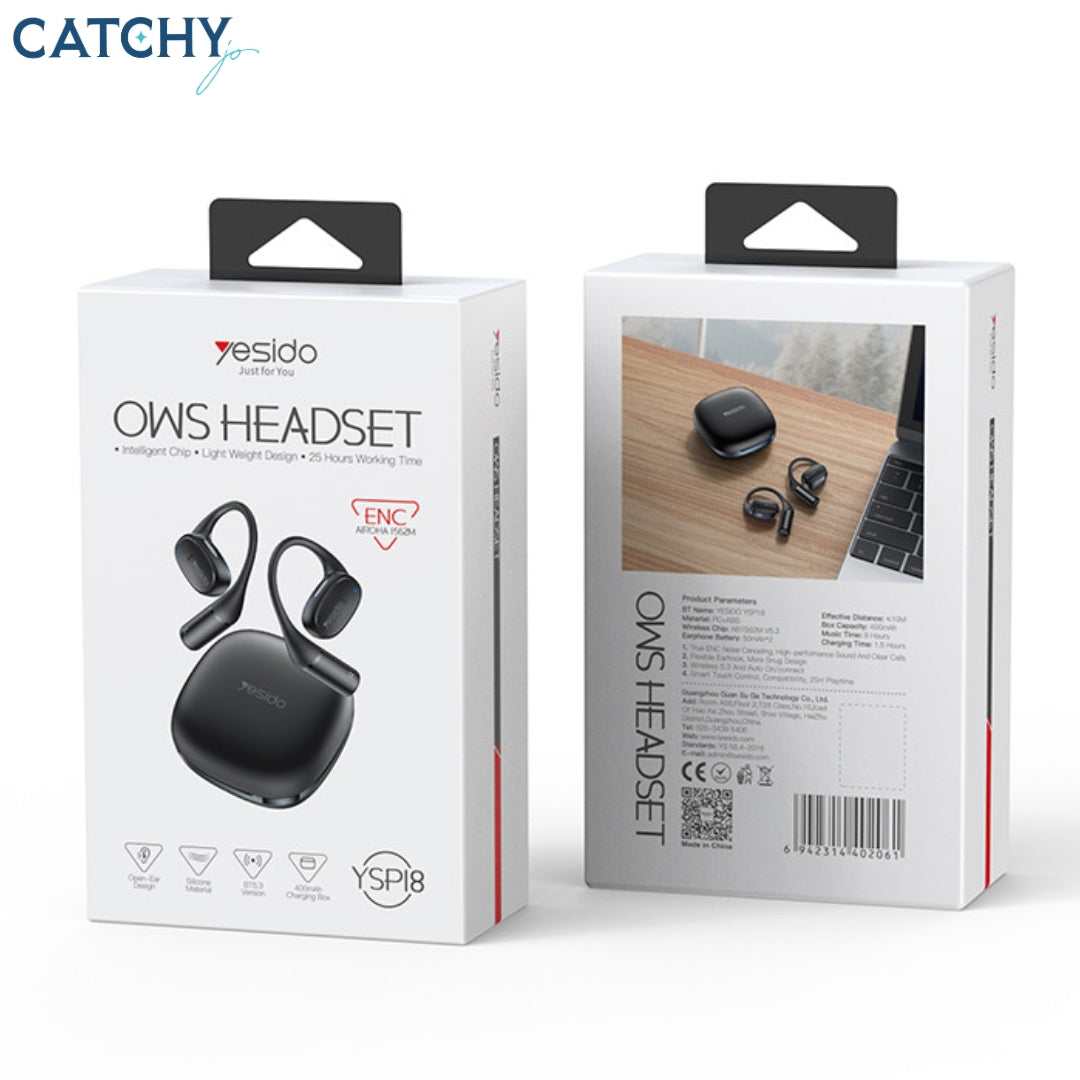 YESIDO YSP18 With ENS Noise Cancelling OWS Wireless Earphone