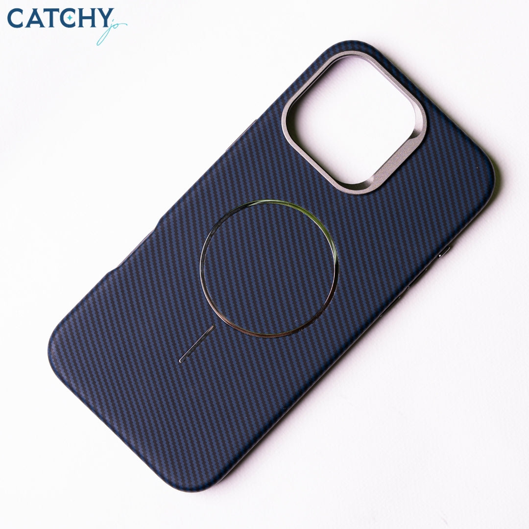 iPhone Hard Carbon Fiber Case With Slim MagSafe Case