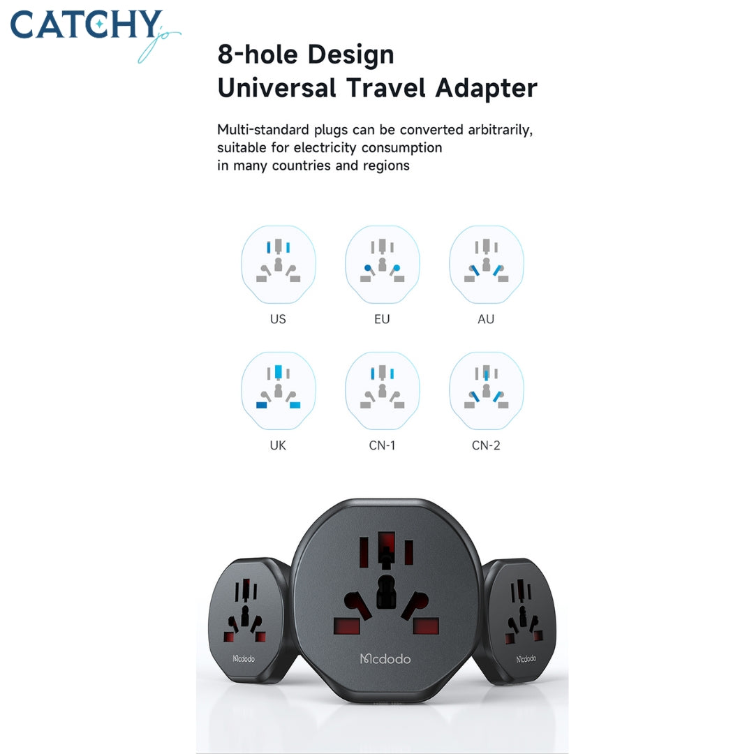 MCDODO CP-4550 Universal Travel Adapter (EU Plug)