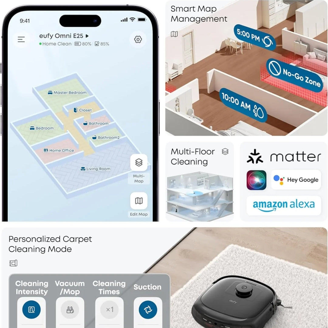 Anker Eufy Robot Vacuum E25 Vacuum&Mop Combo