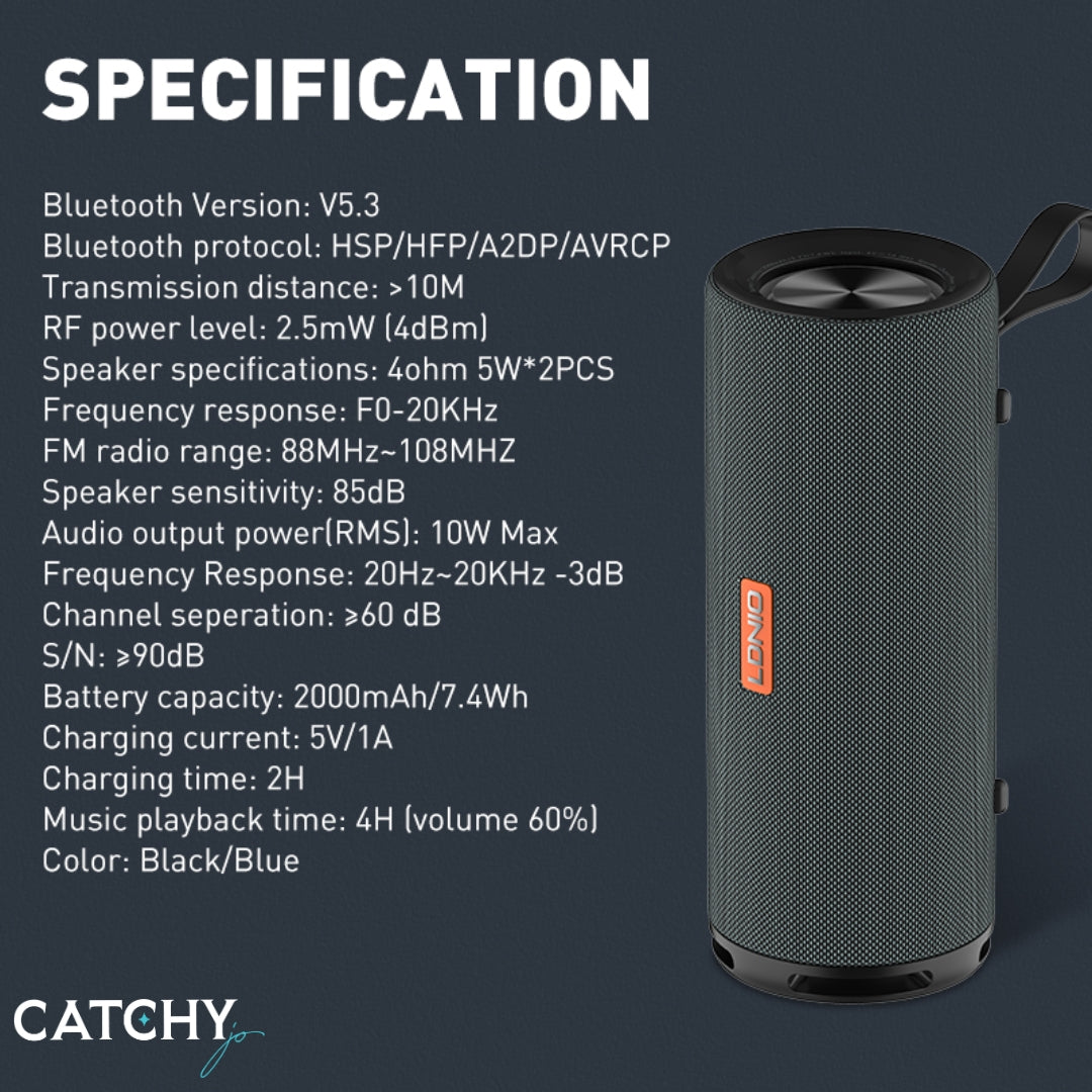 LDNIO BTS13 Mini Wireless BT Bass HIFI Speaker