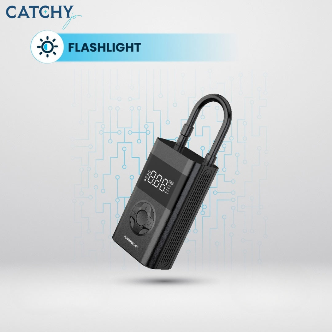 Powerology Ultra Portable Air Compressor Power Bank