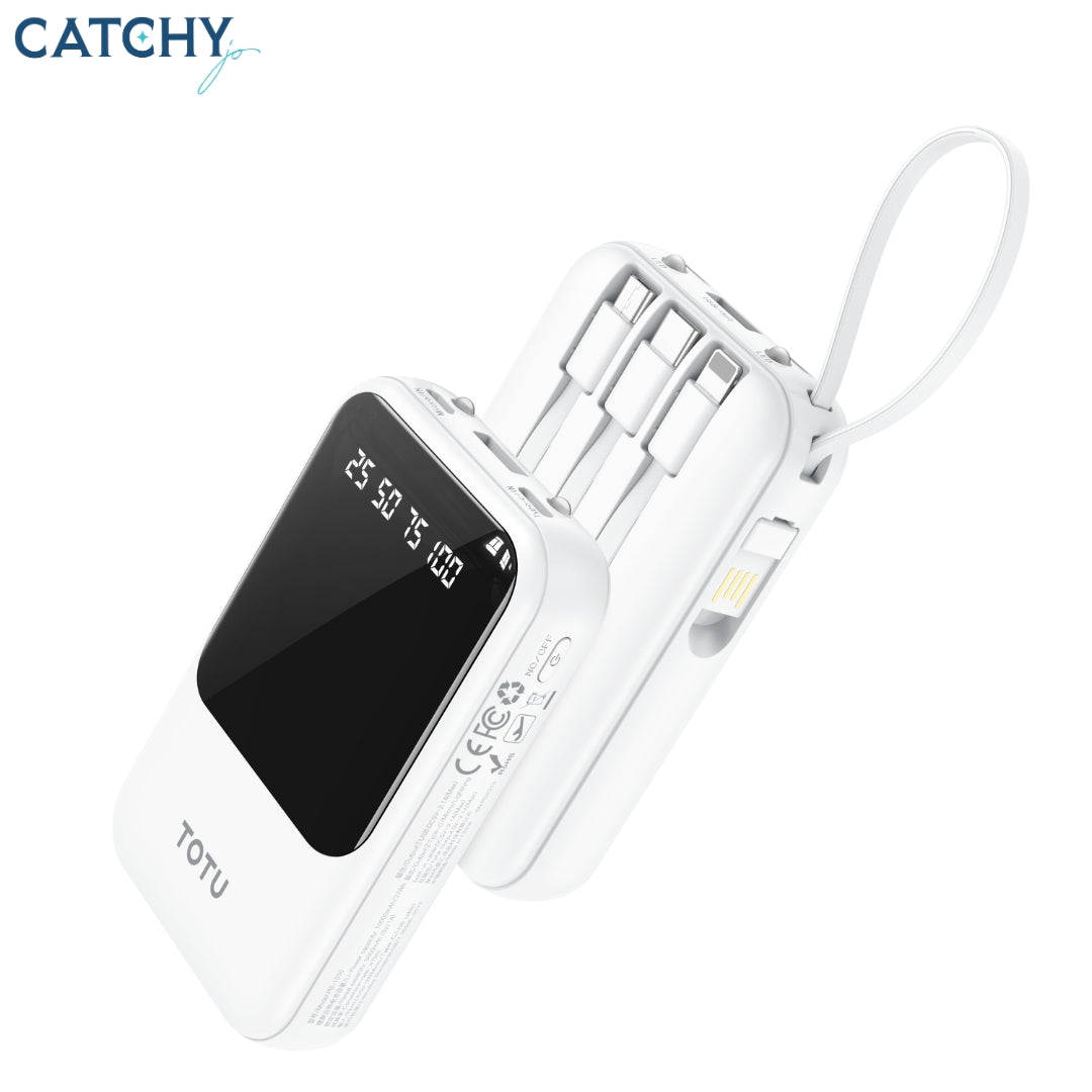 TOTU PB-1010 Built-in Cables Power Bank (10000mAh)