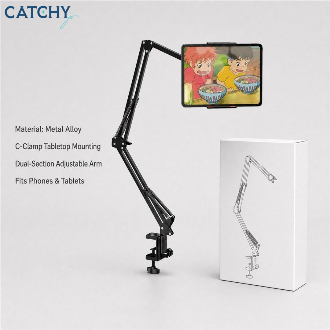 Tablet & Phone Adjustable Desk Stand 360° Rotation