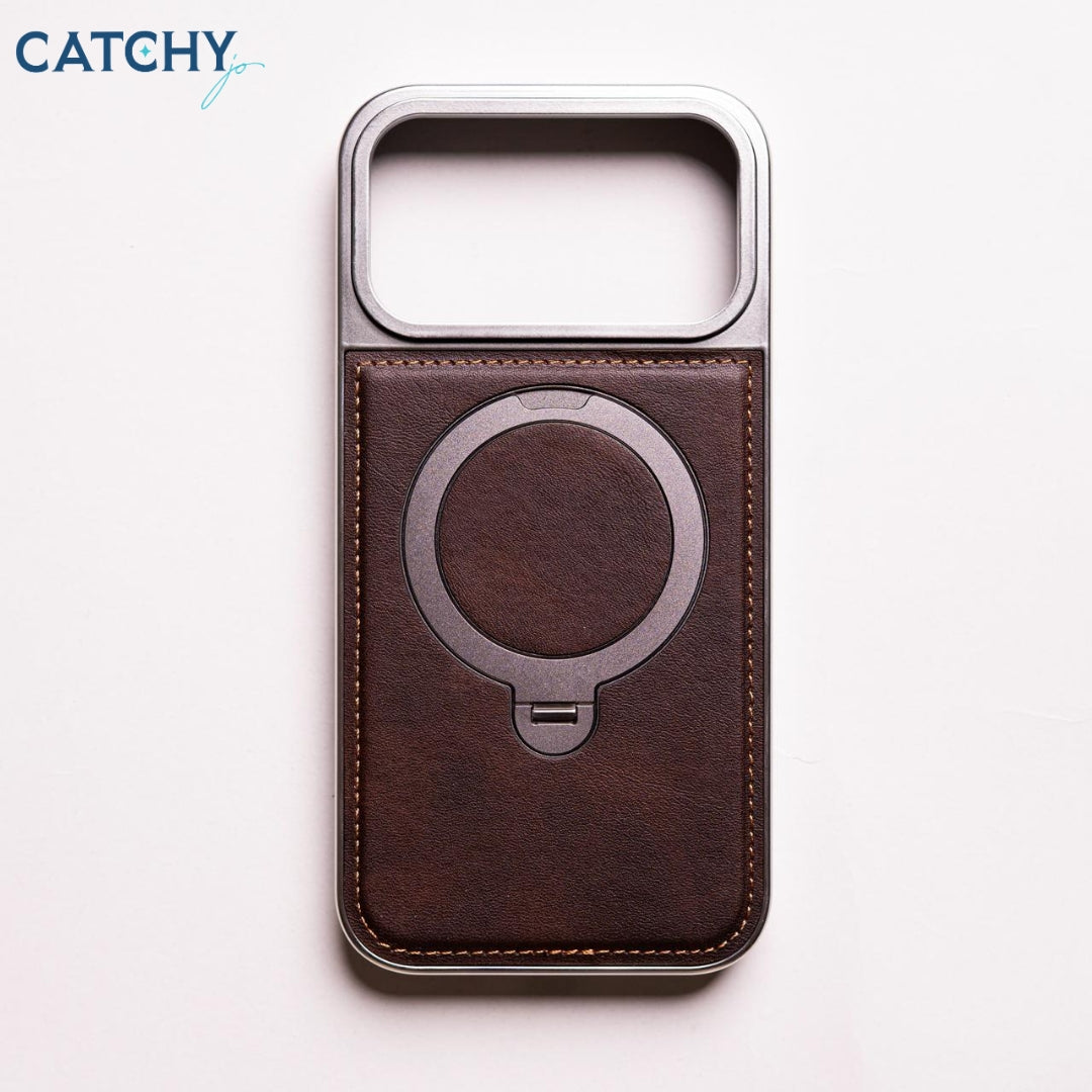 iPhone Circuit Stand Leather MagSafe Case