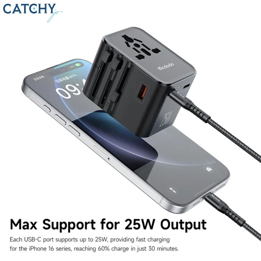 MCDODO CP-3260 Universal Travel Charging Adapter (25W)