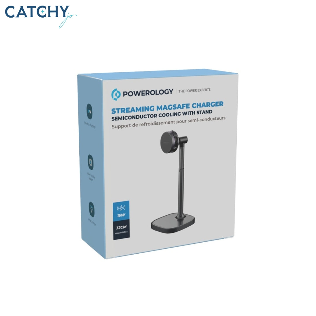 Powerology Streaming MagSafe Charger Semiconductor Cooling With Stand