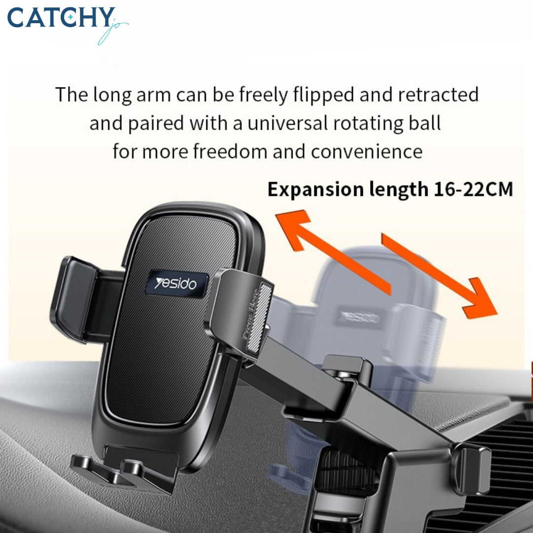 YESIDO C262 Dashboard Spring Clip Car Phone Holder