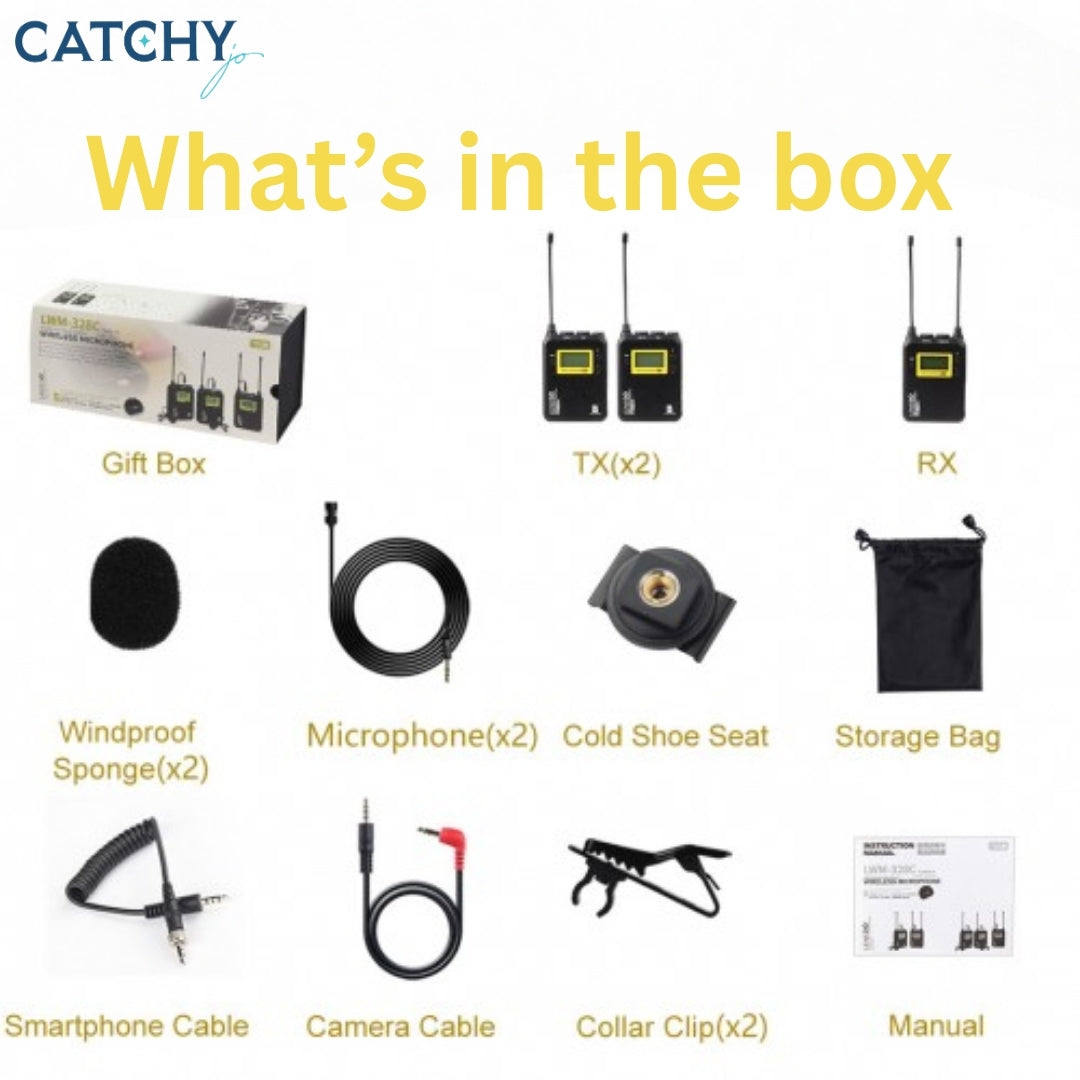 LENSGO LWM-328C Dual Wireless Microphone System