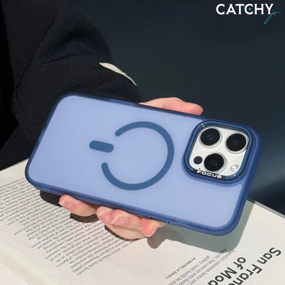 Stylish Frosted Jelly Magnetic iPhone Case