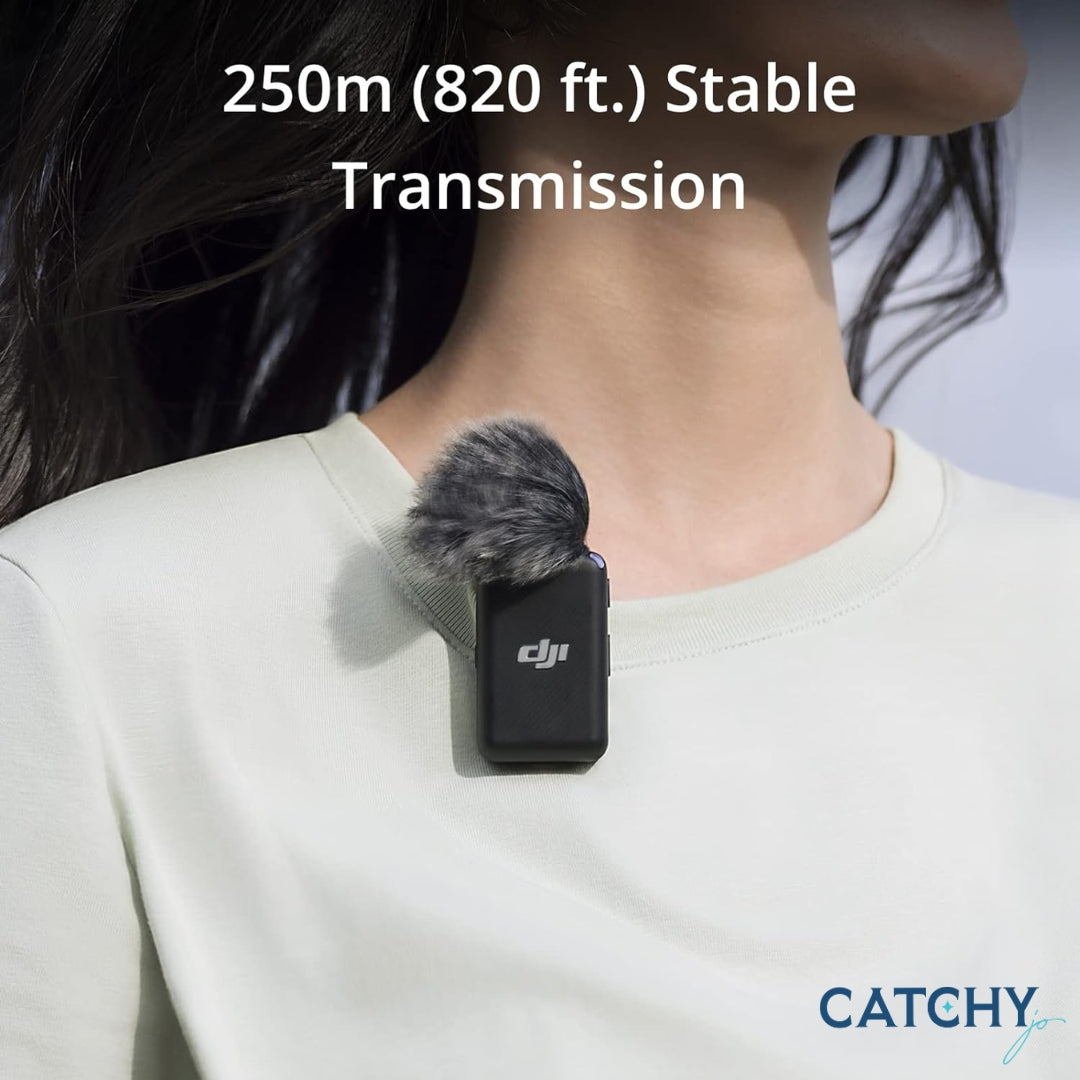 DJI Mic (2 TX + 1 RX) Wireless Lavalier Microphone