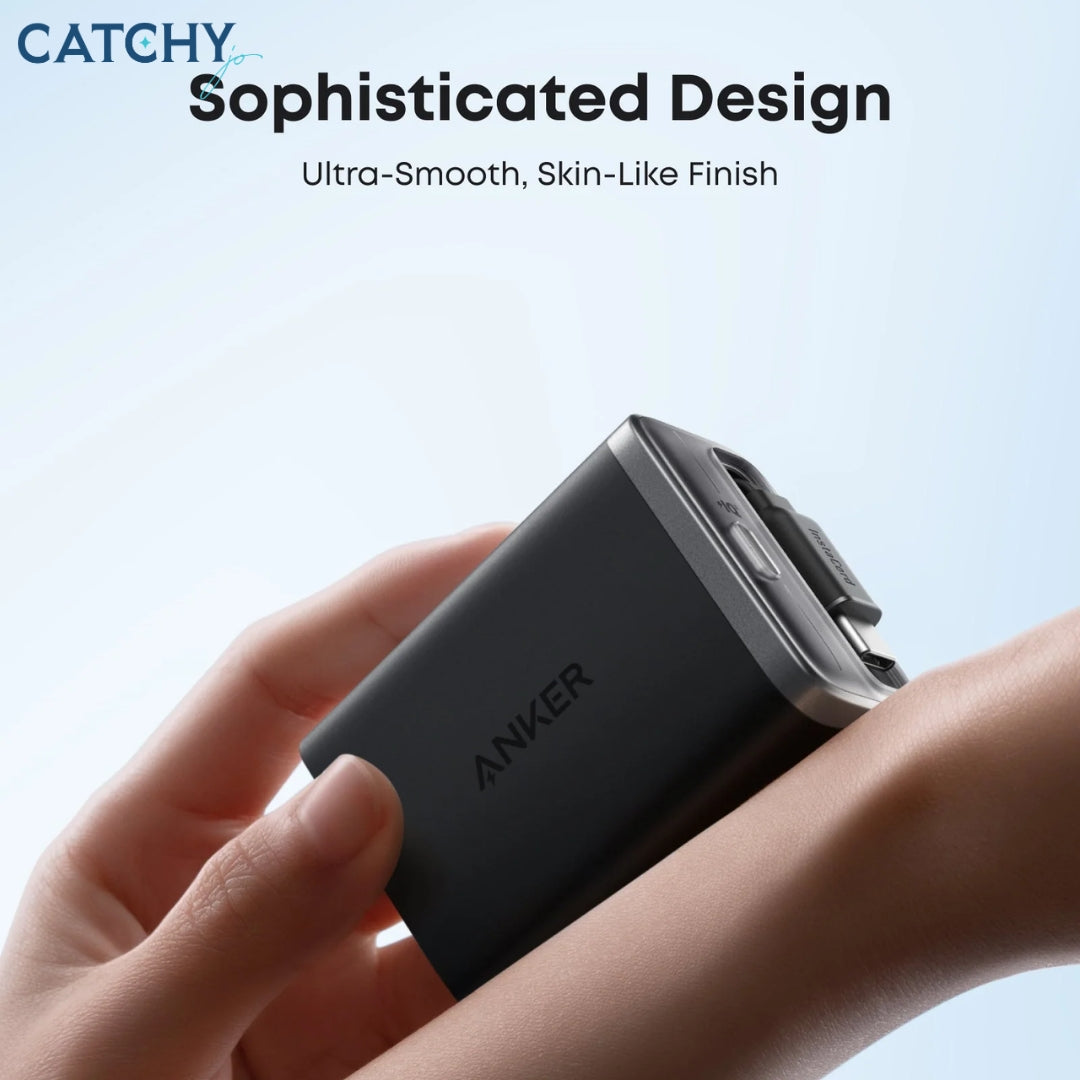 Anker Nano Charger Built-In Retractable USB-C Cable (35W)