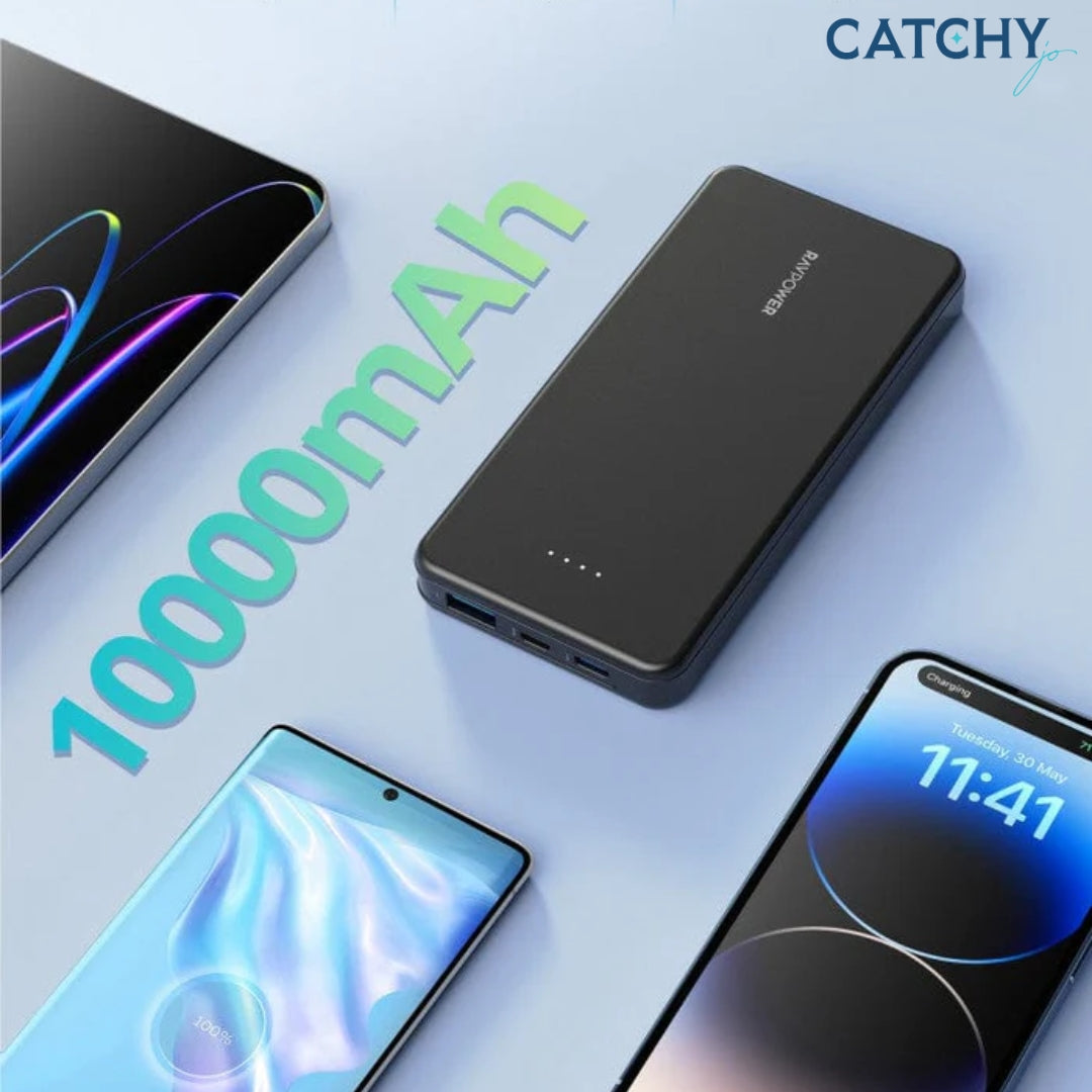 RAVPower PB1215 3 Ports Power Bank (10000mAh)