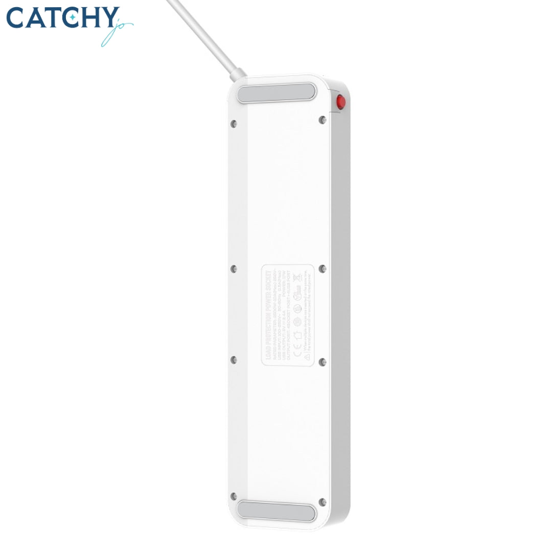 LDNIO SK4466 4 USB Port Surge Protector Power Strip (UK)