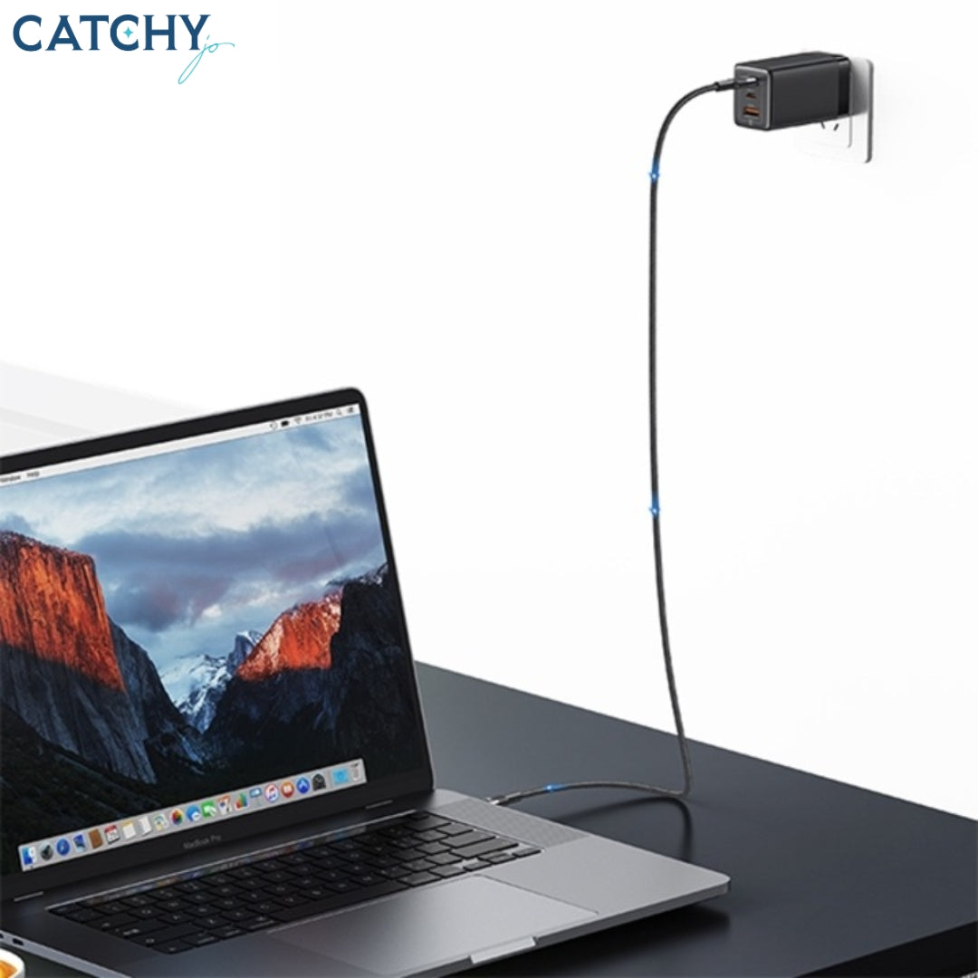 USAMS Aluminum Alloy Type-C To Type-C Data Cable (1.2M)