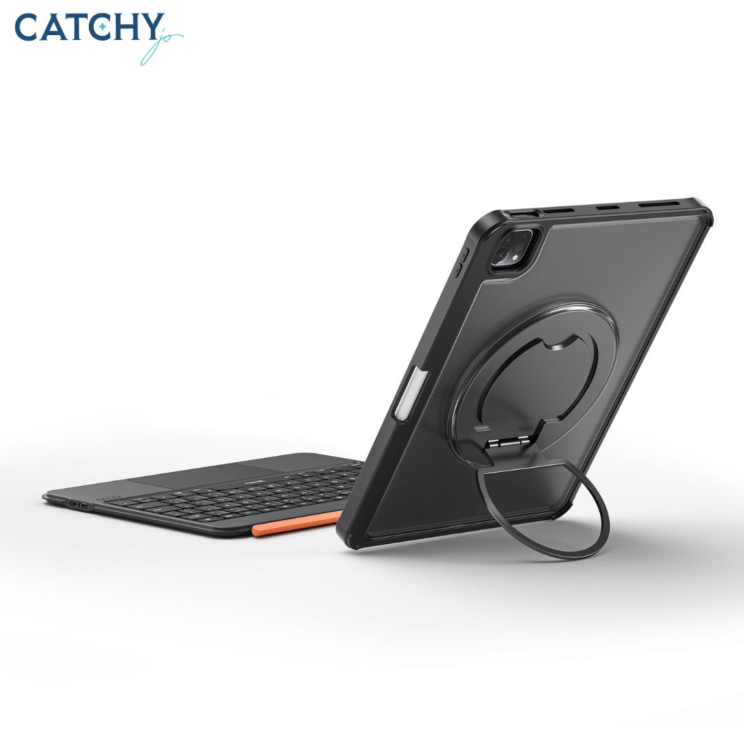 WiWU MK-007 Combo Pro 360° Rotating Detachable Keyboard (Arabic+English)