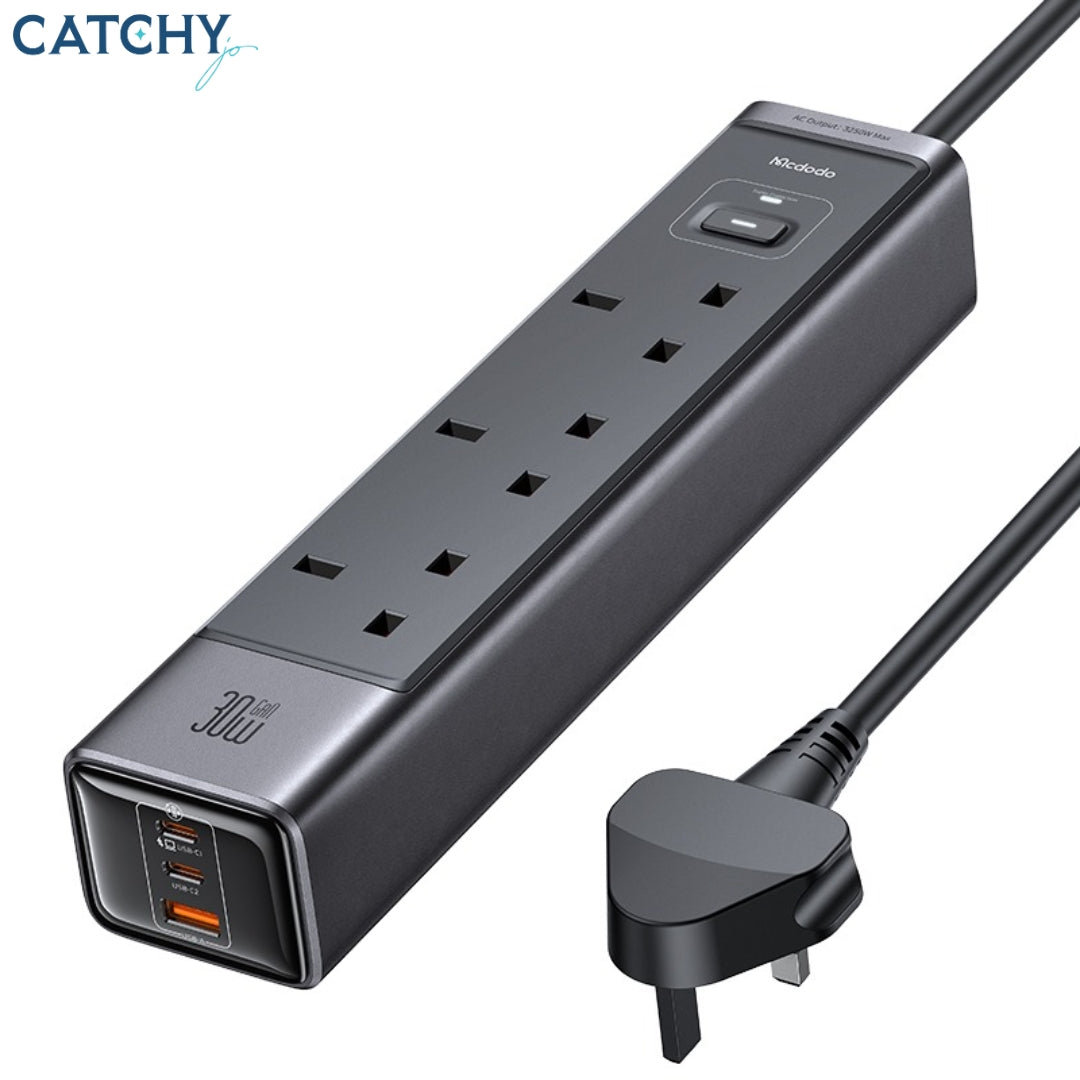 MCDODO 6-in-1GaN Surge Protection Power Strip (30W)