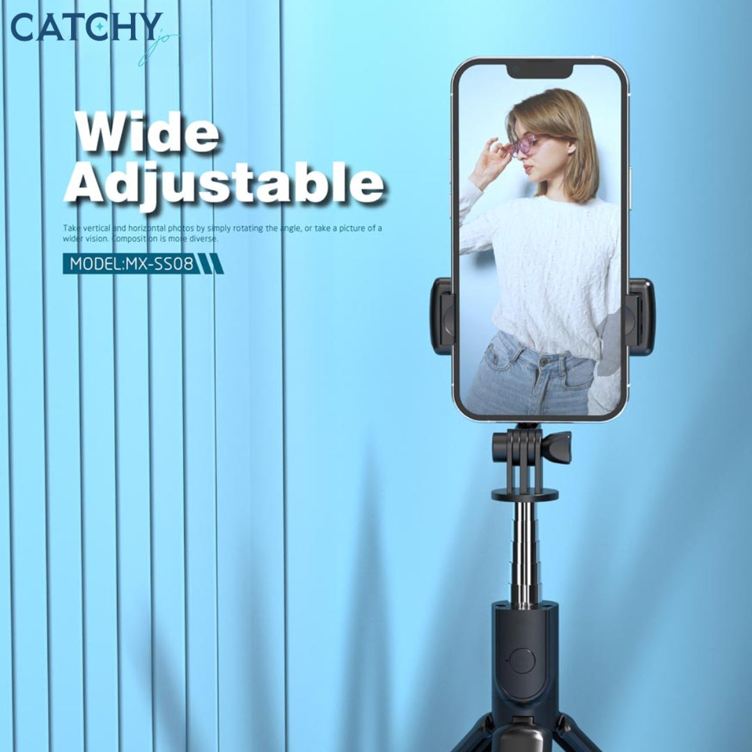 Moxom MX-SS08 Extendable Selfie Stick With Wireless Remote and Tripod Stand