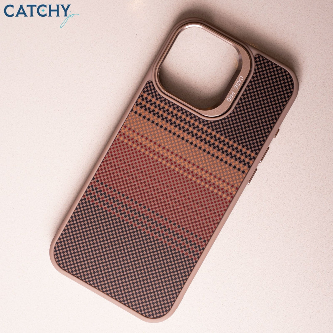 iPhone Gradient Carbon Case With Camera Stand