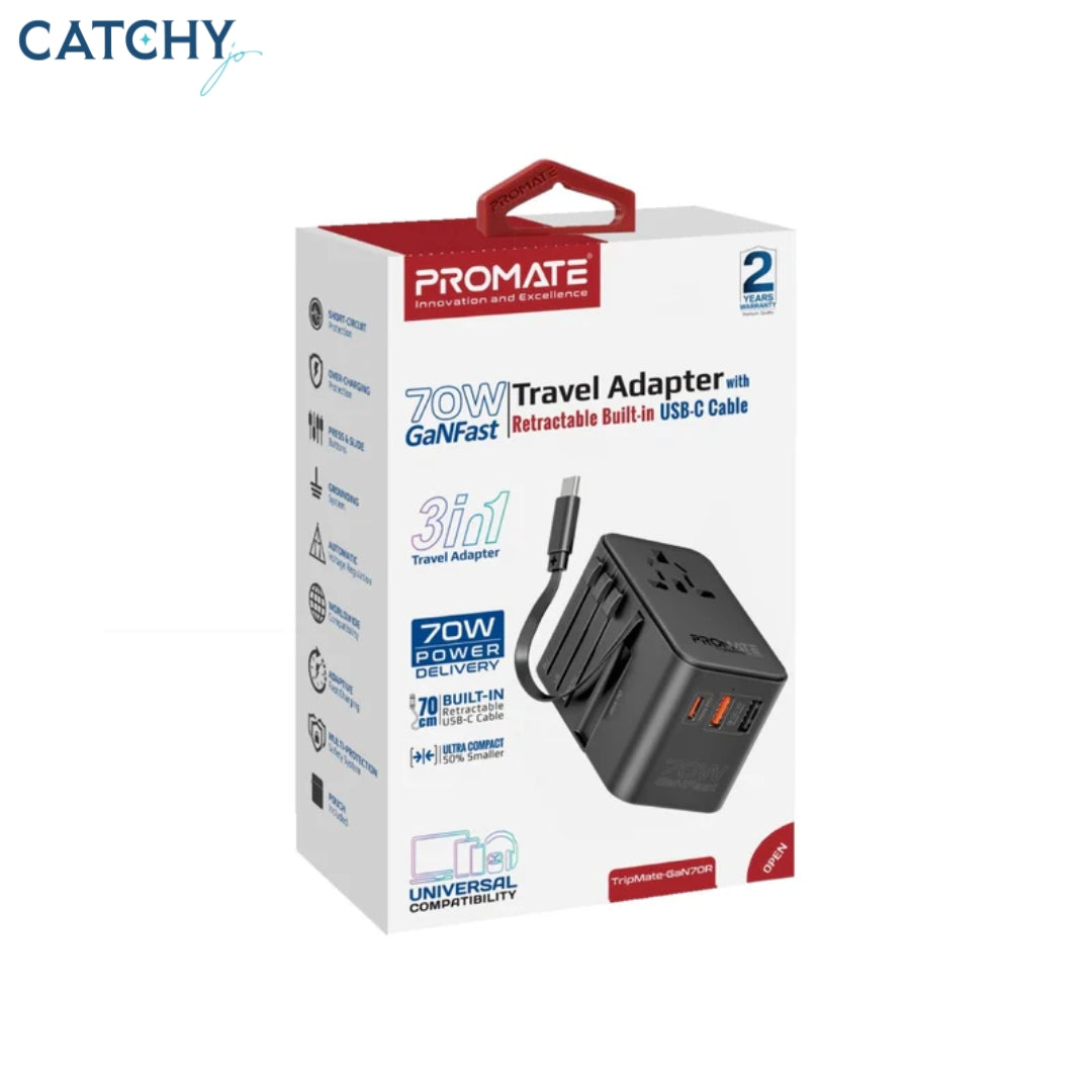 PROMATE TripMate-GaN70R Charging Adapter