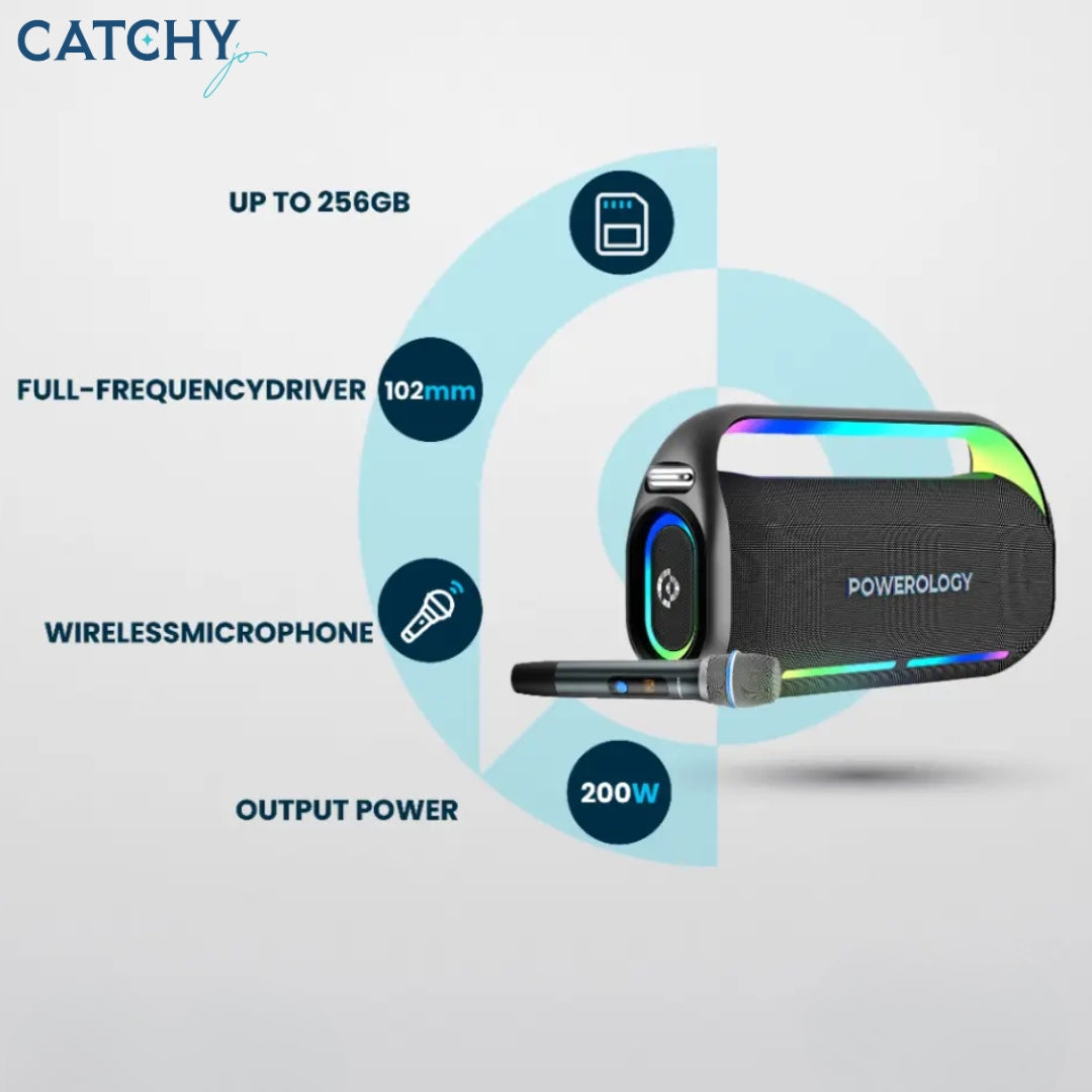 Powerology Deep Bass Party Speaker