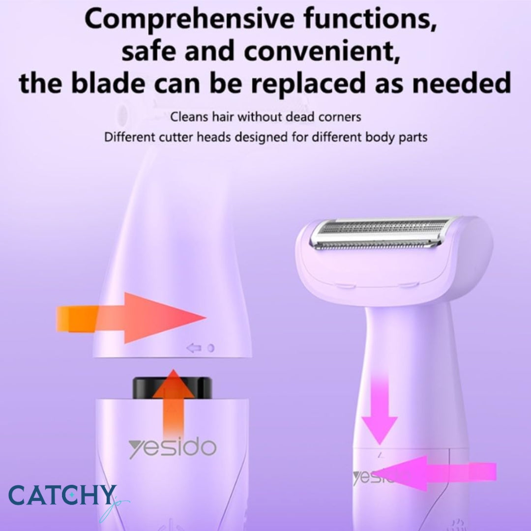 YESIDO MG26 3-in-1 Waterproof Body Hair Trimmer