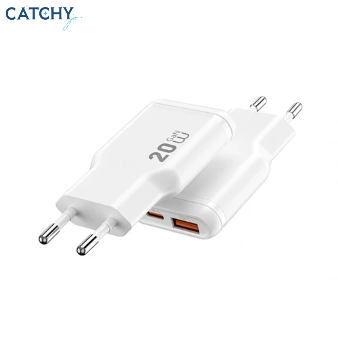 WiWU Wi-G032 Essen Slim Ultra Compact GaN Charger (20W)