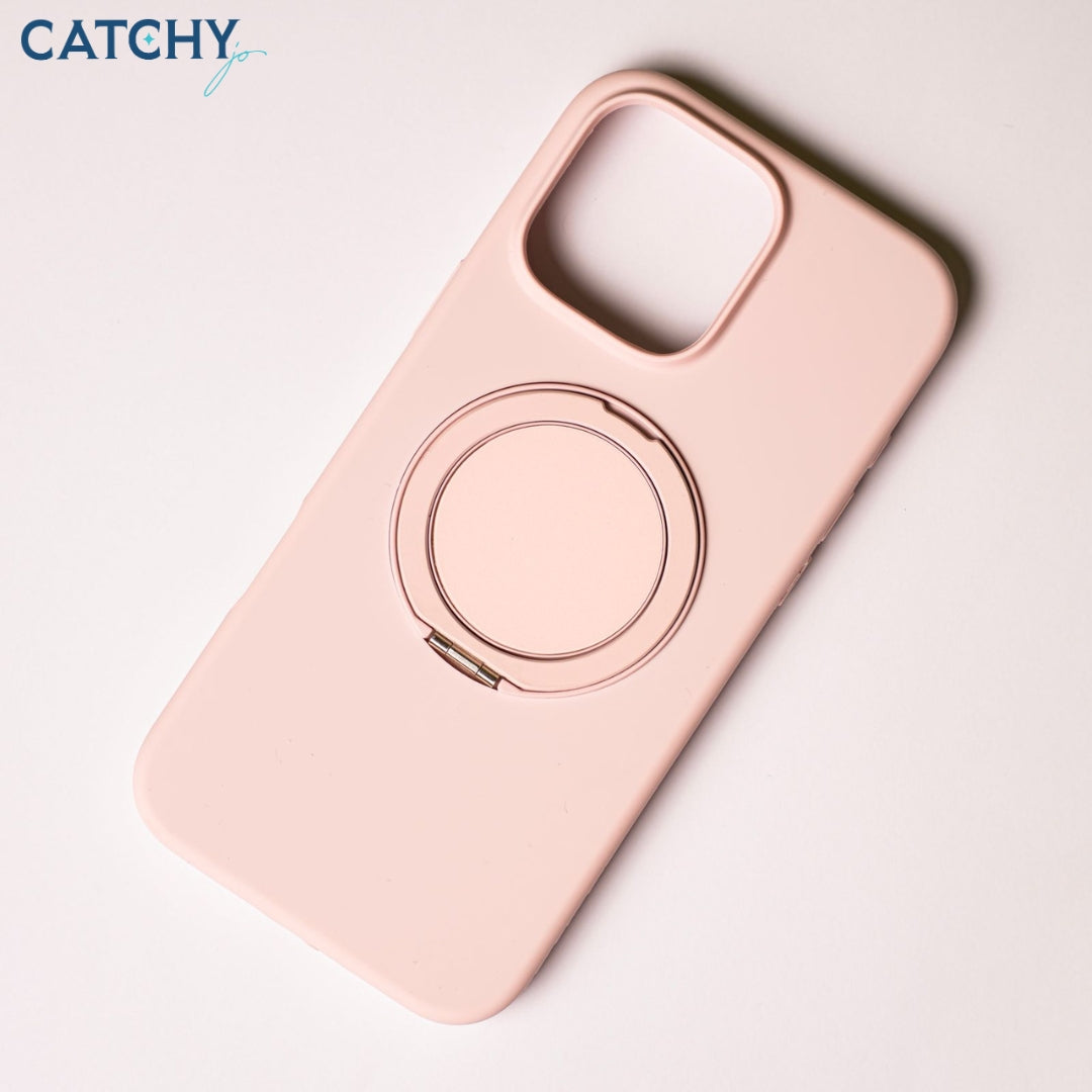 iPhone Silicone MagSafe Case With 360 Stand