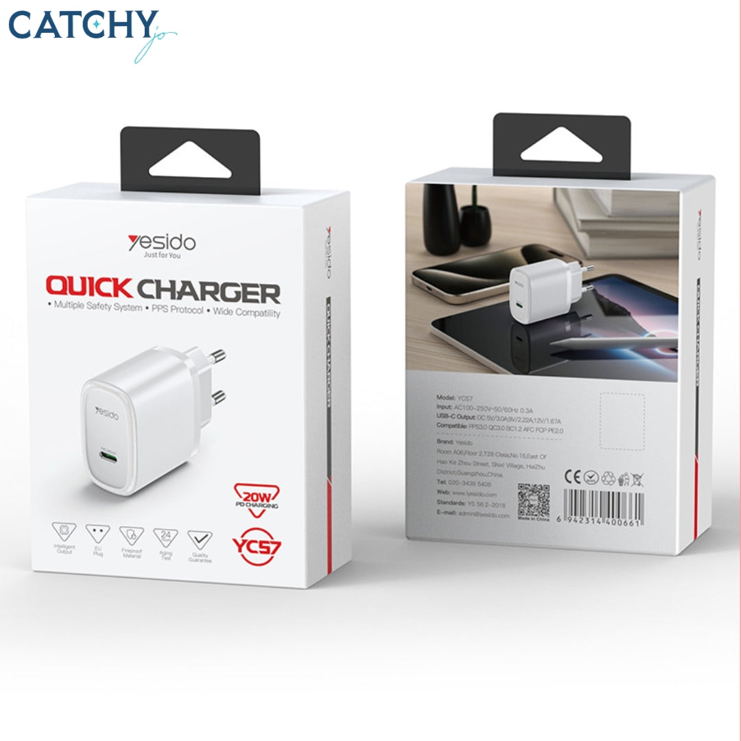 YESIDO YC57L Charging Adapter (20W)