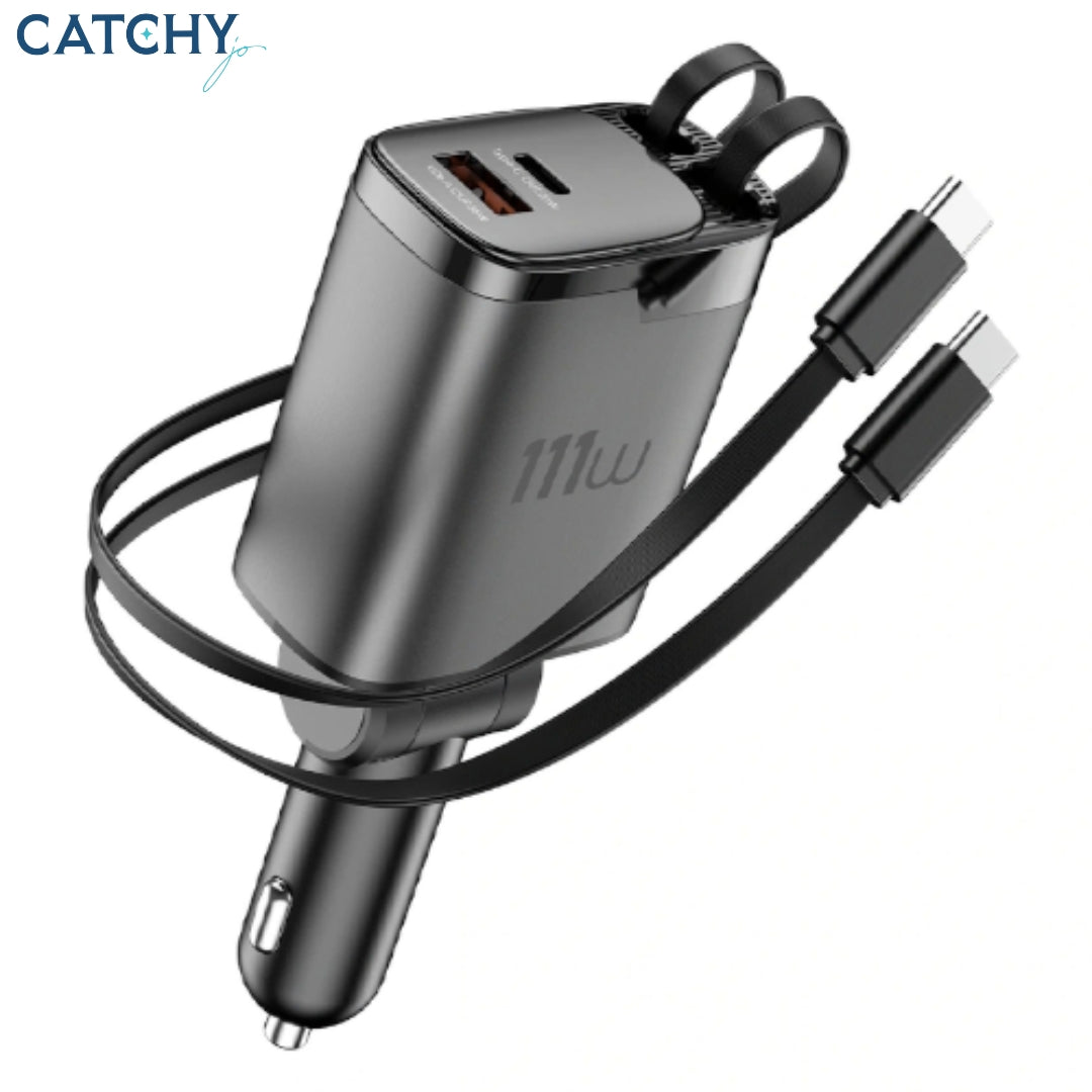 WiWU WI-CC034 Helix Pro GaN Multi-Port Fast Car Charger (111W)
