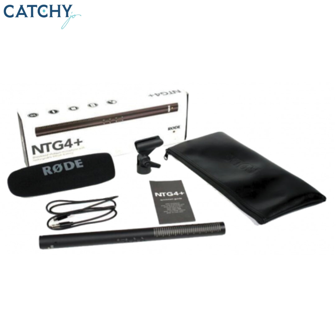 Rode NTG4+ Directional Shotgun Microphone with Rechargeable Lithium Battery
