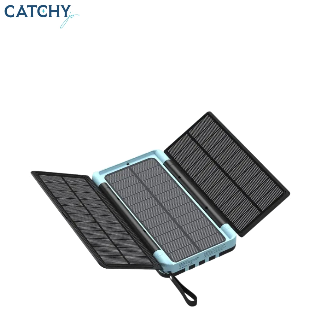 Powerology Solar Multi-Cable Power Bank (16000mAh)