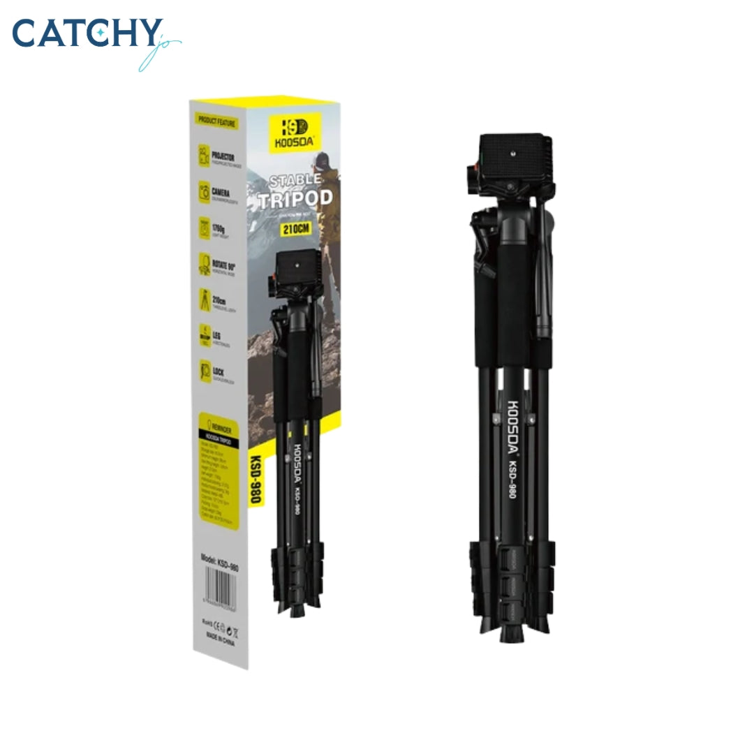 Koosda KSD-980 Professional Tripod For Cell Phone and Camera (2.1M)