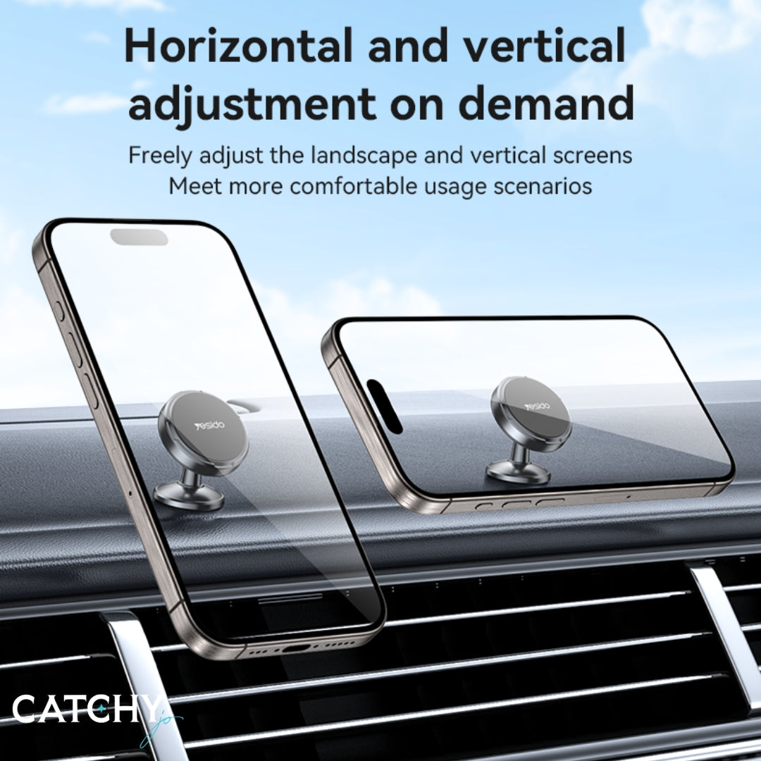 YESIDO C215 360 Rotation Magnetic Suction Car Phone Holder