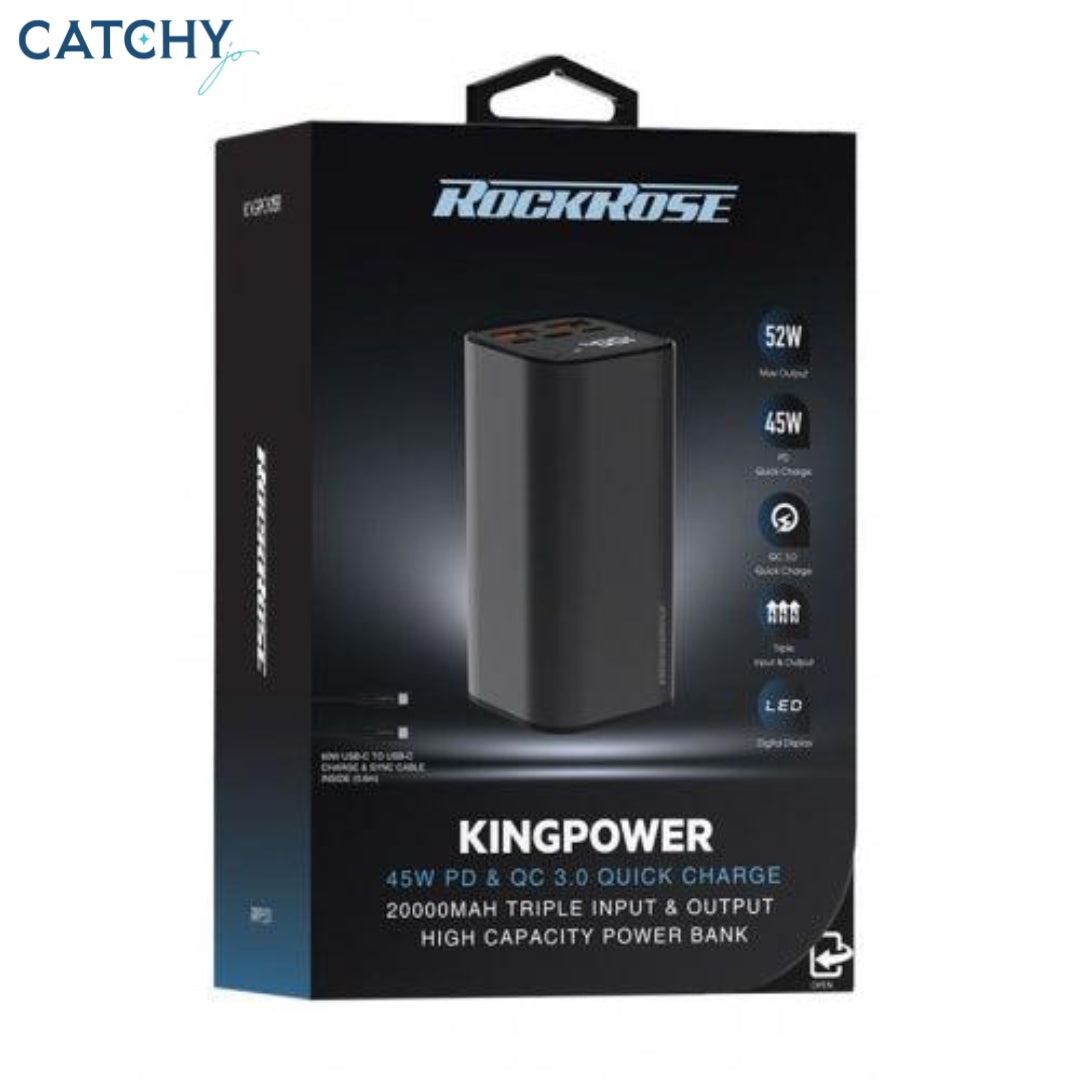 ROCKROSE Kingpower Power Bank Fast Charging (20000mAh)