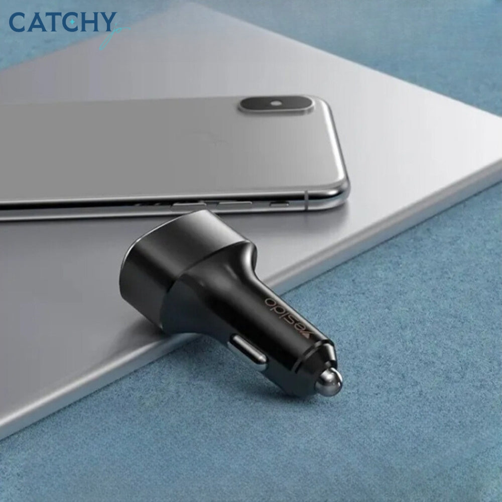 YESIDO Y46 3 USB Port Car Fast Charger (42W)