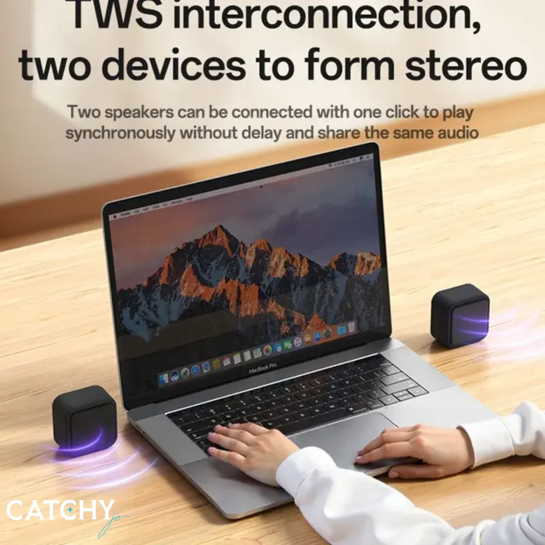 YESIDO YSW35 Mini Cube TWS Bluetooth Speaker With Enhanced