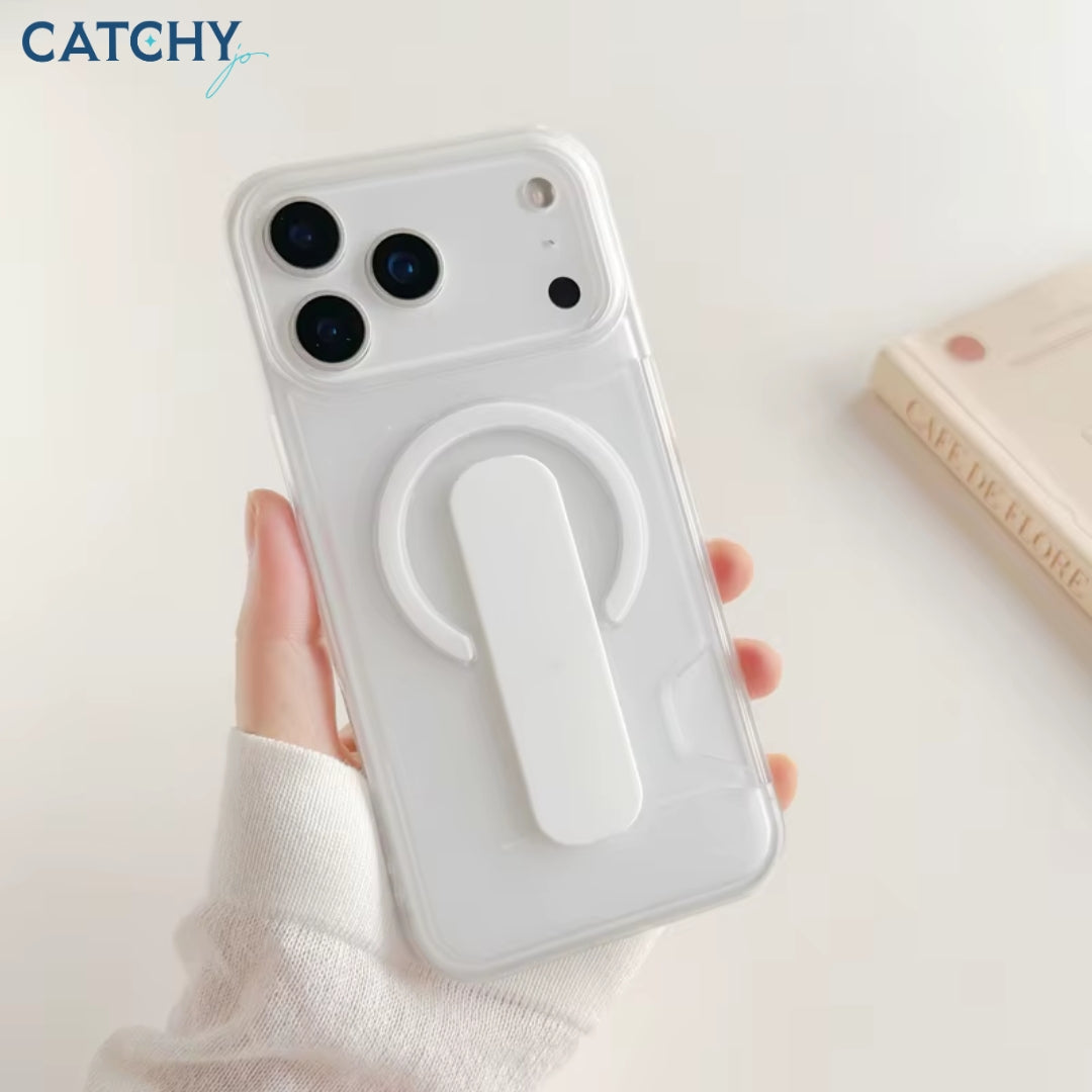 Card Slot Magnetic Shockproof Transparent iPhone Case
