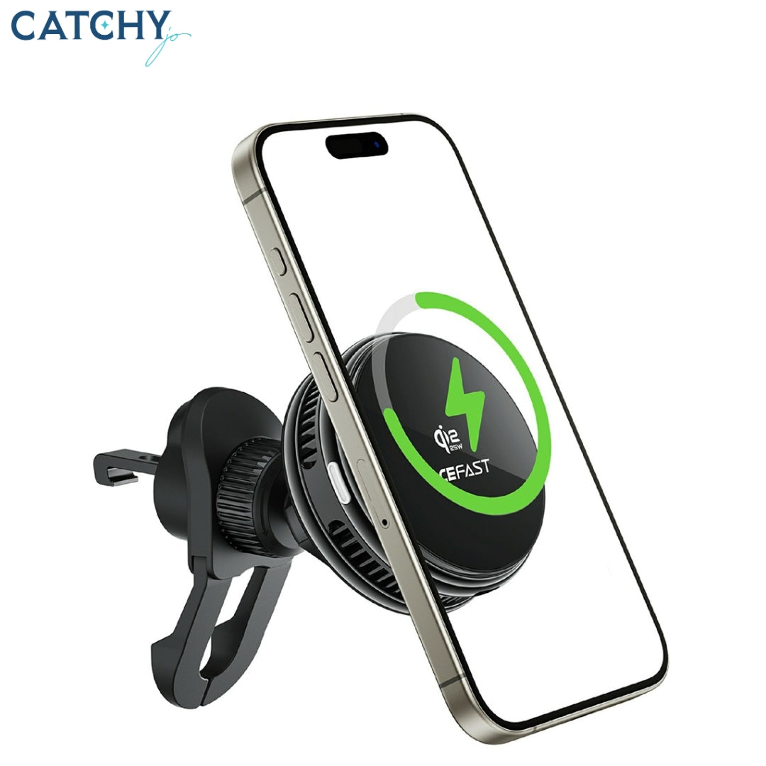 ACEFAST D66 25W Qi2 Magnetic Wireless Charger Car Mount Holder