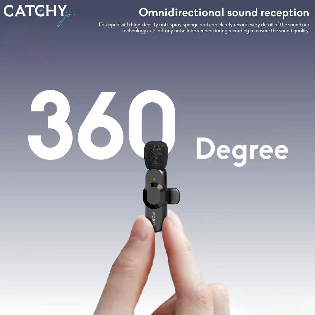 Moxom MX-AX78 Rhythm 2-in-1 Wireless Lavalier Microphone