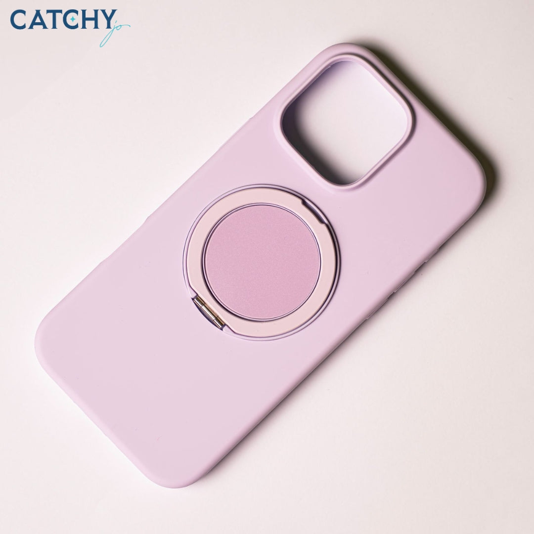 iPhone Silicone MagSafe Case With 360 Stand
