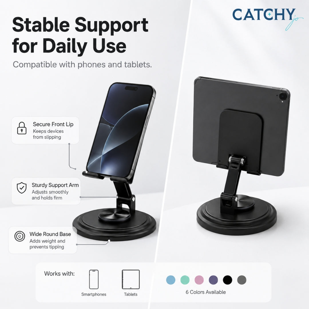 Metal Portable Phone Stand With Multi-Angle Heat