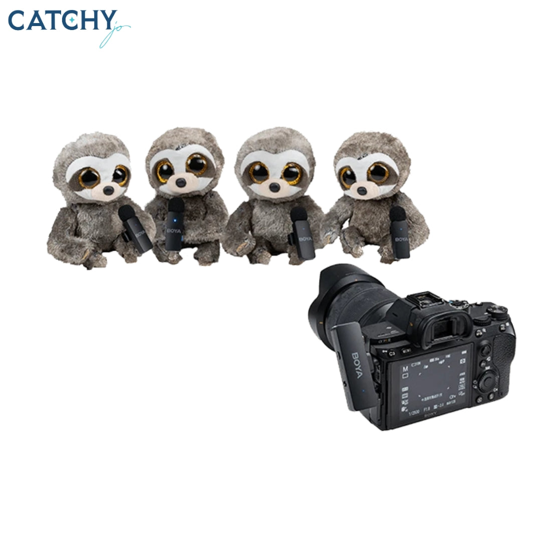 BOYA BY-V4 4-Channel Mini Wireless Microphone (3.5mm)