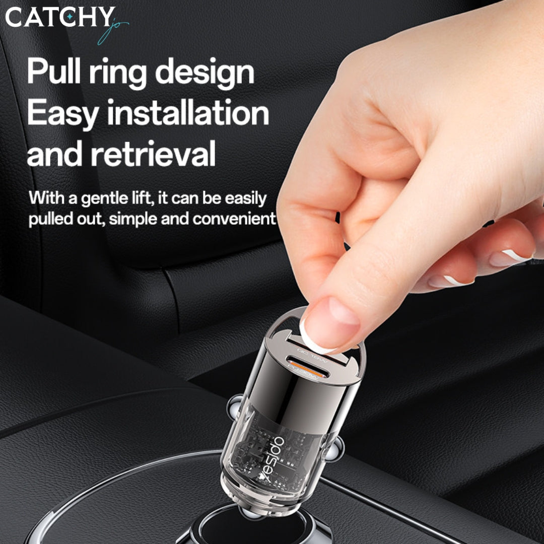 YESIDO Y68 Transparent Fast Car Charger