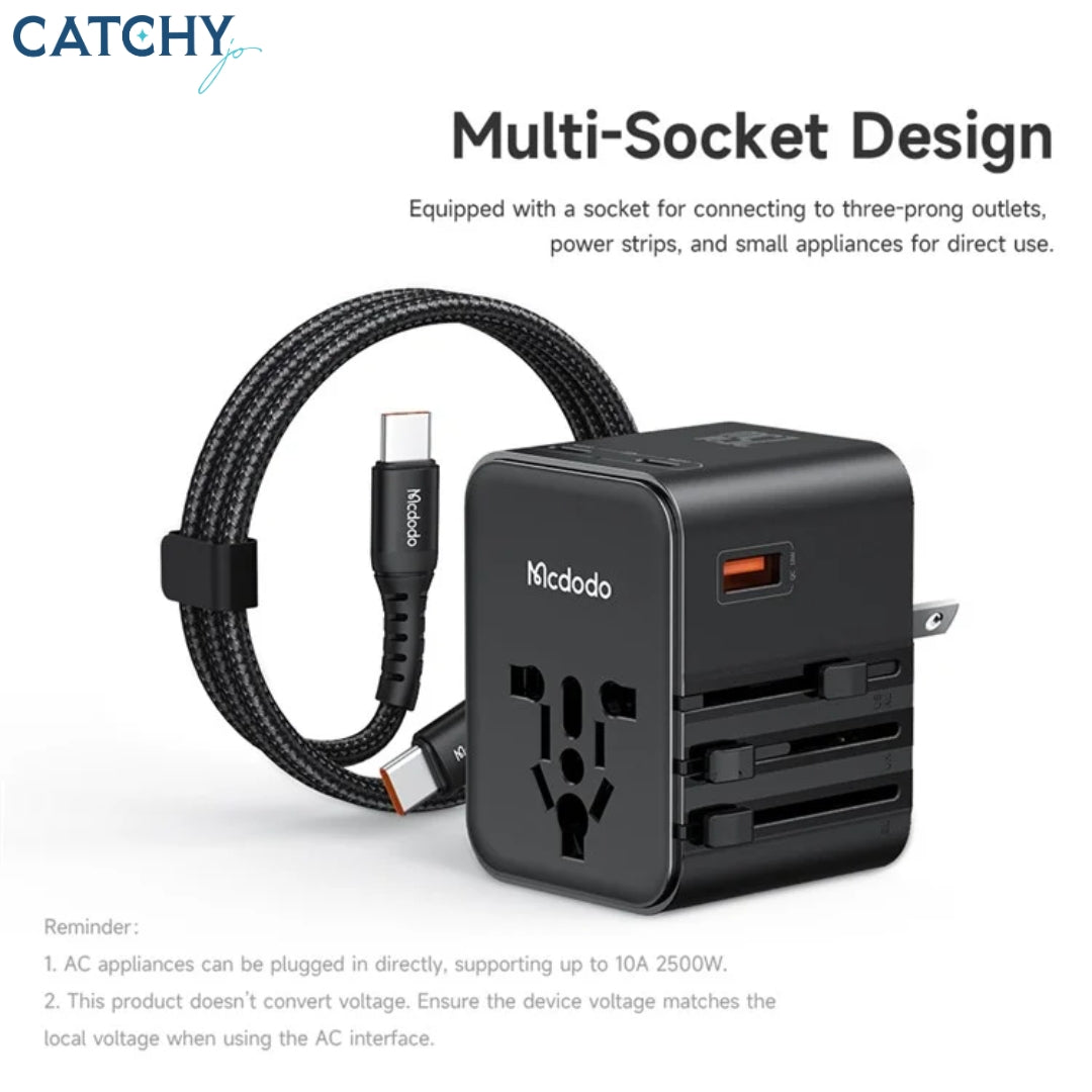 MCDODO CP-3260 Universal Travel Charging Adapter (25W)