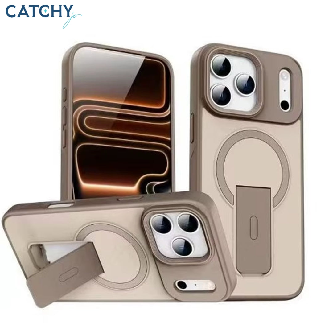 Premium Skin Feel Foldable Magnetic iPhone Stand Case