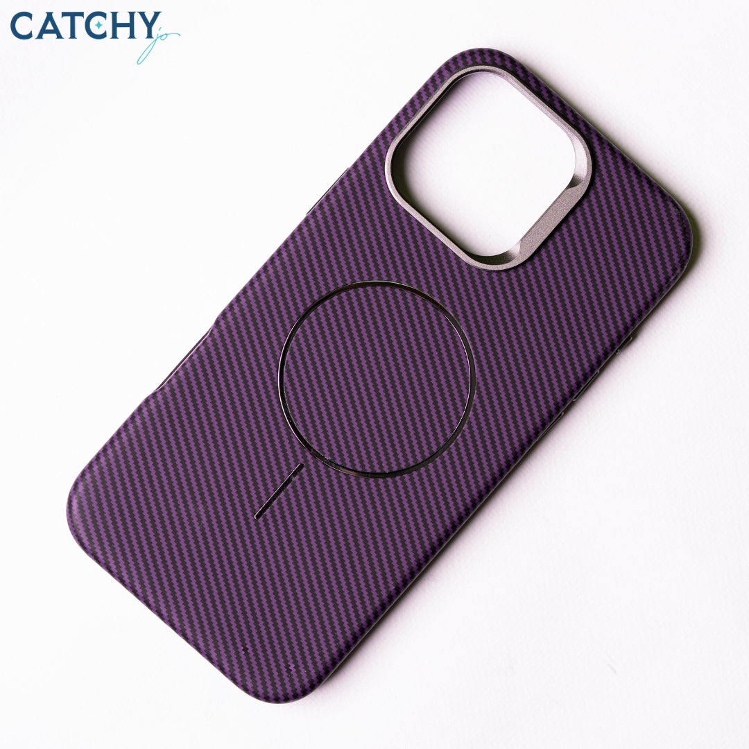 iPhone Hard Carbon Fiber Case With Slim MagSafe Case